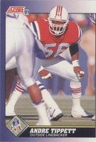 1991 Score Andre Tippett #65
