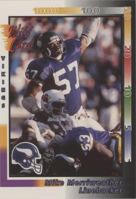 1992 Wild Card Mike Merriweather #61
