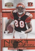 2008 Donruss Gridiron Gear Jerome Simpson #NG-6