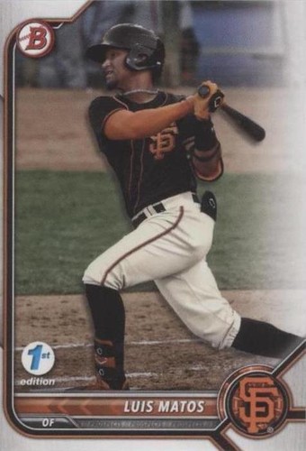 2022 Bowman 1st Edition - Luis Matos #BPPF-55