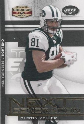 2008 Donruss Gridiron Gear Dustin Keller #NG-17