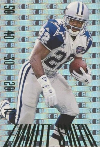 1995 Skybox Paydirt Blue Foil Emmitt Smith #PD25 Cowboys