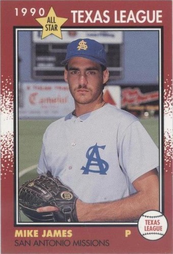 1990 Grand Slam Texas League All-Stars - Mike James #14