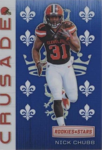 Nick Chubb 2018 Panini One Rookie Patch Auto Red /25 | eBay