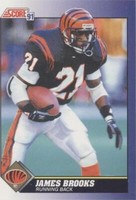 1991 Score James Brooks #21