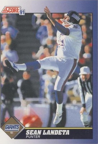 1991 Score Sean Landeta #92