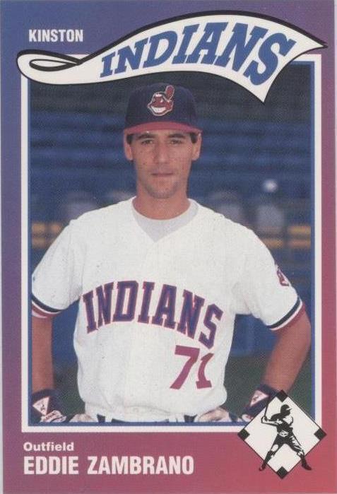 1990 Sportsprint Kinston Indians - Eduardo Zambrano #25