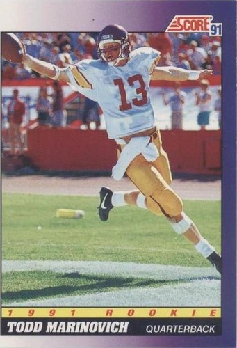 1991 Score Todd Marinovich #616
