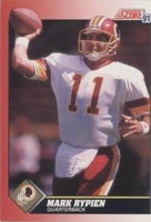 1991 Score Mark Rypien #111