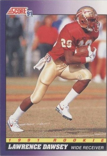1991 Score Lawrence Dawsey #612