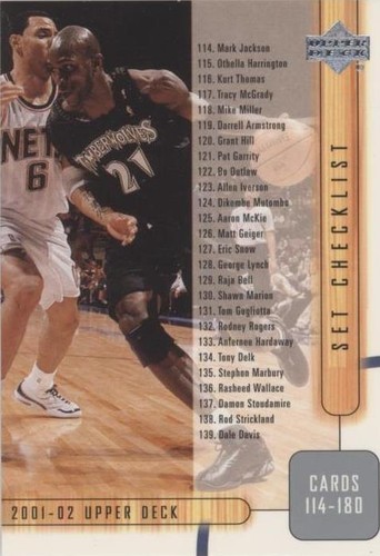 2001-02 Upper Deck - Kevin Garnett #180