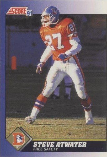 1991 Score Steve Atwater #23