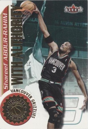 2000-01 Fleer Authority - Shareef Abdur-Rahim #7 WA