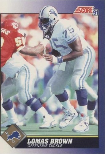1991 Score Lomas Brown #106