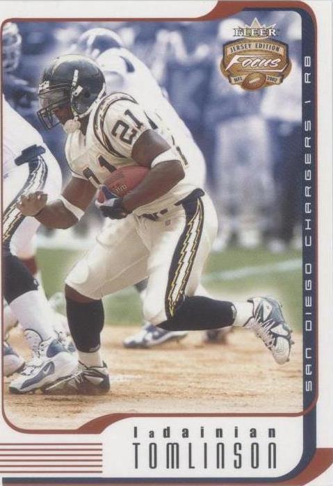 2002 Fleer Focus Jersey Edition LaDainian Tomlinson #53