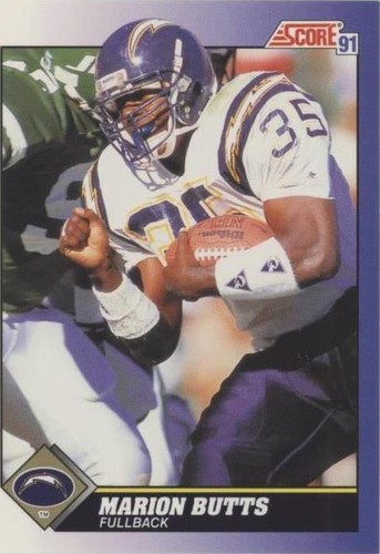 1991 Score Marion Butts #13