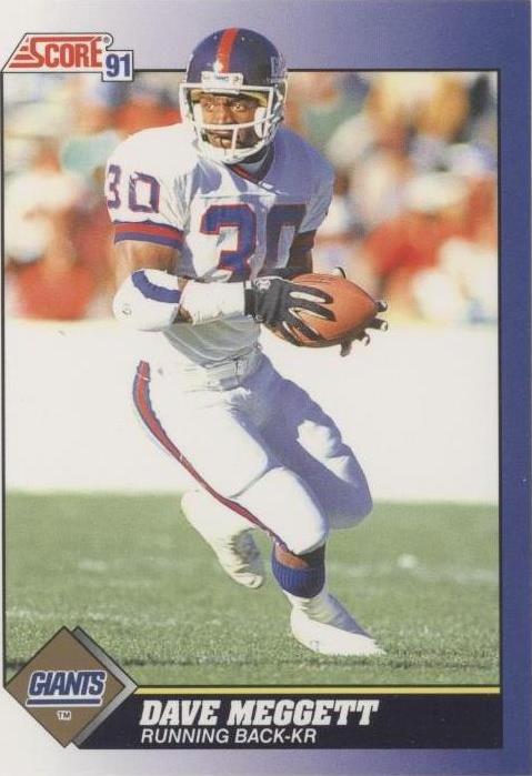 1991 Score Dave Meggett #110