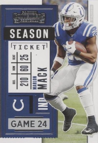 2020 Panini Contenders Marlon Mack #60