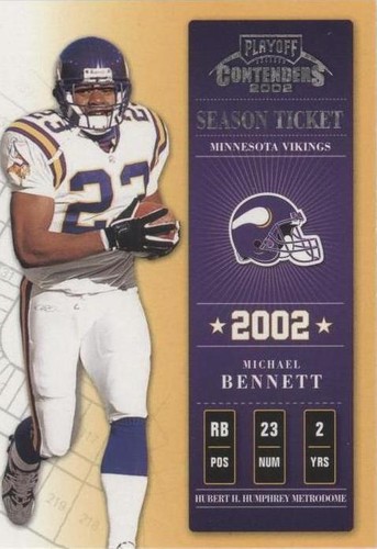 2002 Playoff Contenders Michael Bennett #74