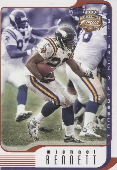 2002 Fleer Focus Jersey Edition Michael Bennett #68