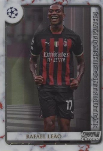 2022-23 Topps Stadium Club Chrome UEFA Club Competitions Rafael Leao #CC-RL