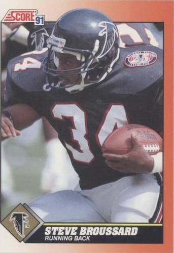1991 Score Steve Broussard #358