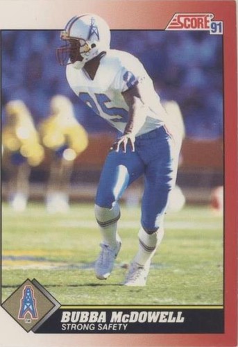 1991 Score Bubba McDowell #198