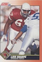 1991 Score Luis Sharpe #412