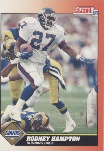 1991 Score Rodney Hampton #378