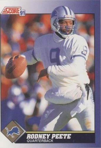 1991 Score Rodney Peete #47