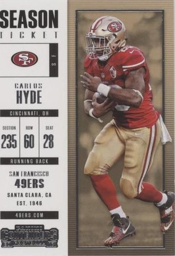 2017 Panini Contenders Carlos Hyde #56