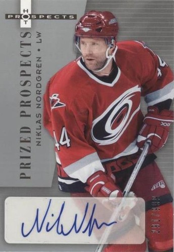 2005-06 Fleer Hot Prospects - Niklas Nordgren #192