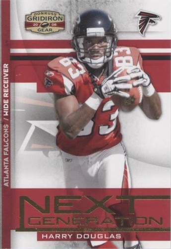 2008 Donruss Gridiron Gear Harry Douglas #NG-34