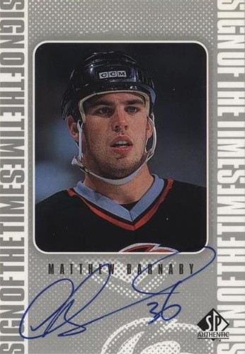 1998-99 SP Authentic - Matthew Barnaby #MB