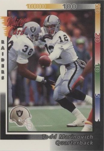 1992 Wild Card Todd Marinovich #73