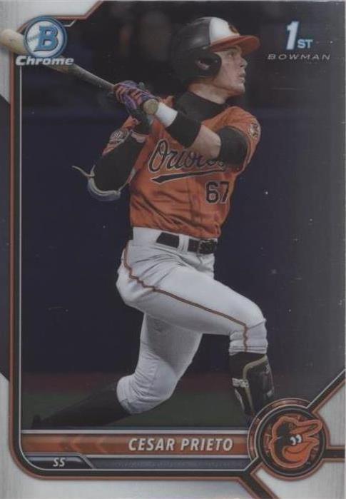 2022 Bowman Chrome - Cesar Prieto #BCP-206