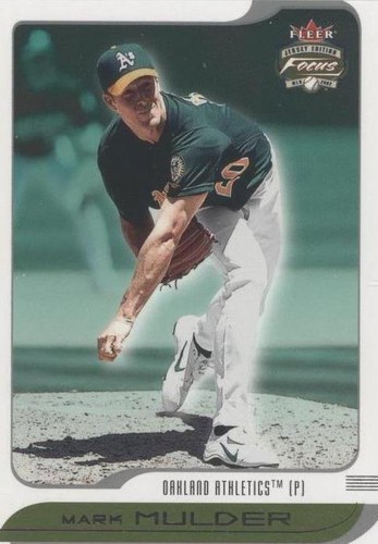 2002 Fleer Focus Jersey Edition - Mark Mulder #42