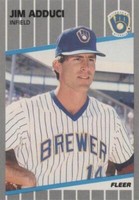 1989 Fleer - Jim Adduci #176