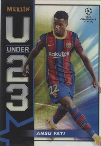 2020-21 Topps Merlin Collection Chrome UCL Ansu Fati #U23-AF