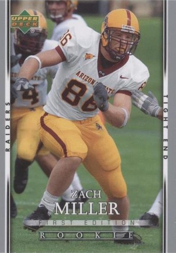2007 Upper Deck First Edition Zach Miller #165