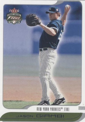 2002 Fleer Focus Jersey Edition - Jason Giambi #2