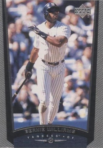 Bernie Williams 1999 Upper Deck Game Used Bat Baseball Card NEAR 