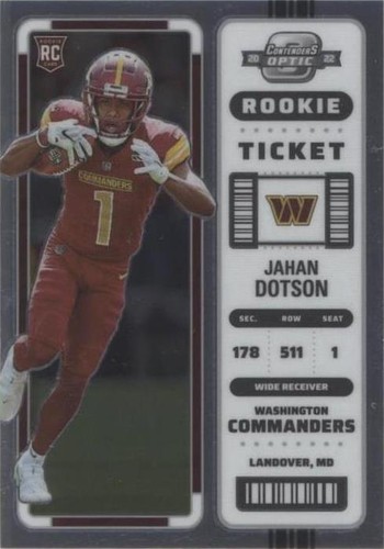 2022 Panini Contenders Optic Jahan Dotson #77