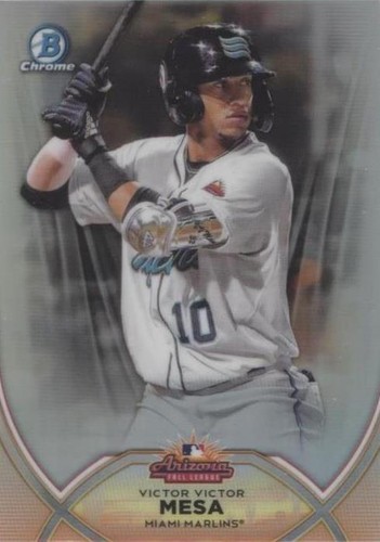 Victor Mesa Jr 直書き直筆サインカード 499枚限定 Bowman 2020 Bowman Chrome Baseball '19 Fall Stars #AFLVVM Victor