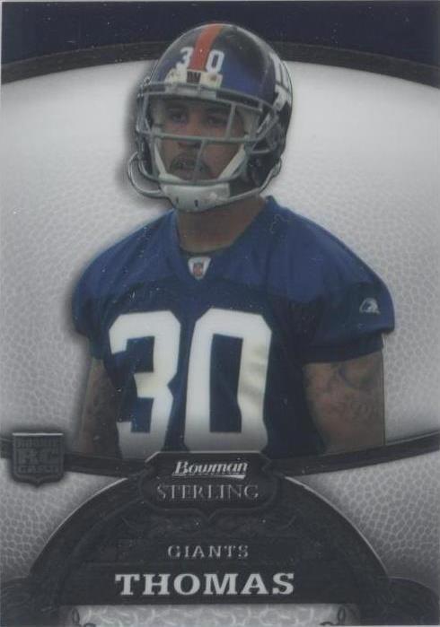2008 Bowman Sterling Terrell Thomas #7