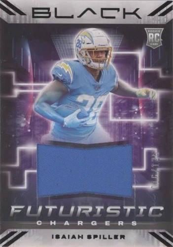 2022 Panini Black Isaiah Spiller #FUT-ISP