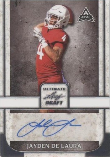 2022 Leaf Ultimate Draft Jayden De Laura #BA-JDL