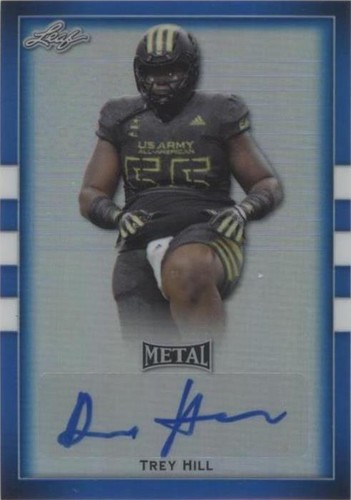 2018 Leaf Metal U.S. Army All-American Bowl Trey Hill #BA-TH2