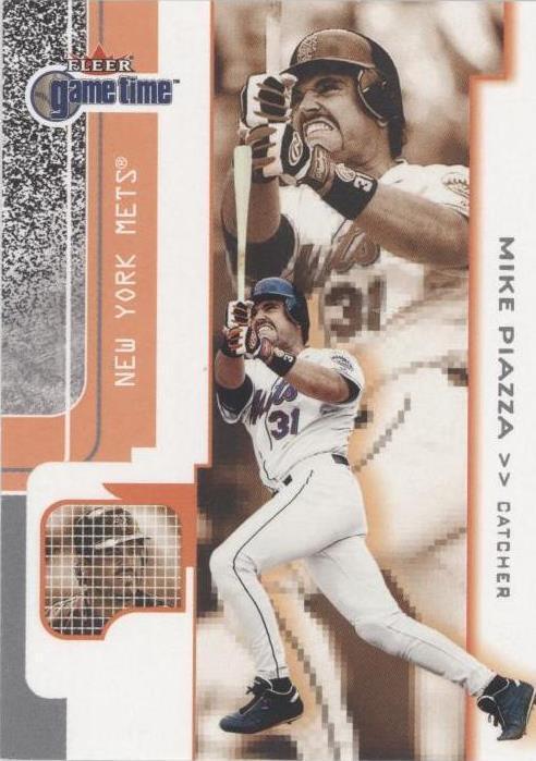 2001 Fleer Game Time - Mike Piazza #80