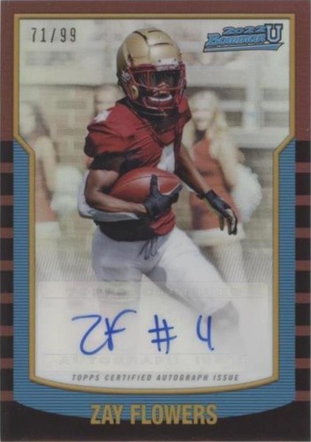 2021-22 Bowman University Zay Flowers #2KBA-ZF